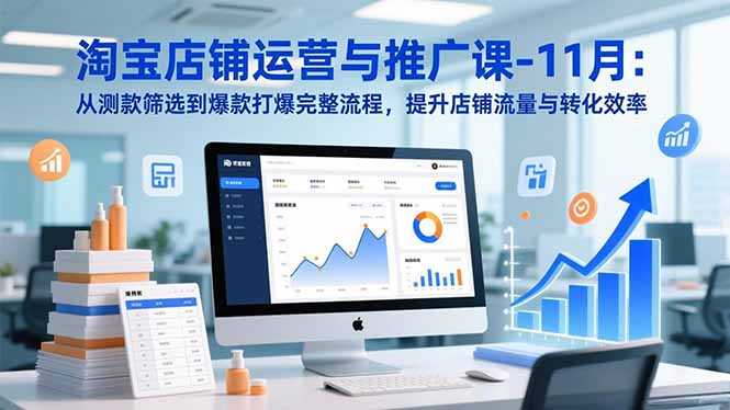 （16714期）淘宝店铺运营与推广课-11月：从测款筛选到爆款打爆完整流程，提升店铺流量与转化效率